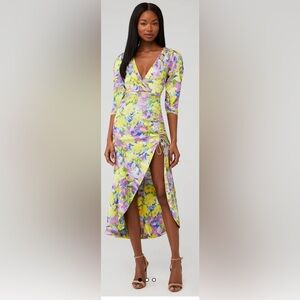 For Love & Lemons Cassia Floral Midi Dress Size XS. VGUC.